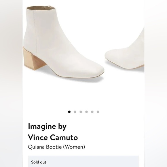 Imagine by Vince Camuto Quiana White Square toe Ankle boots in Size 7.5 MSRP$250 - Picture 1 of 15
